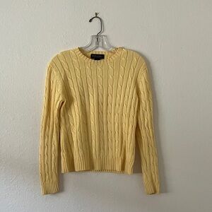 Yellow Brooks Brothers Cotton Sweater